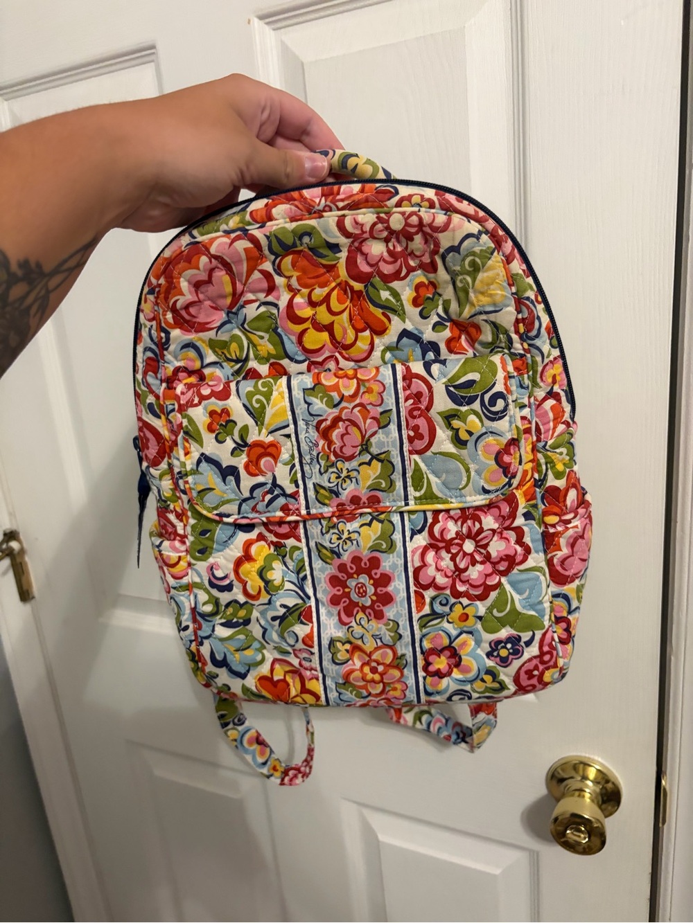 Vera Bradley Mini Backpack in “Hope Garden”